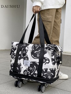 BAG New casual messenger BAG men and women all-match commuter class large capacity student postman couple printed logo