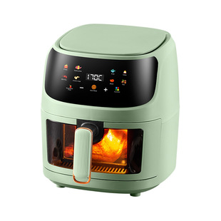New cross-border 8L air fryer household touch screen large capacity multi-function visual electric fryer wholesale potato chips machine