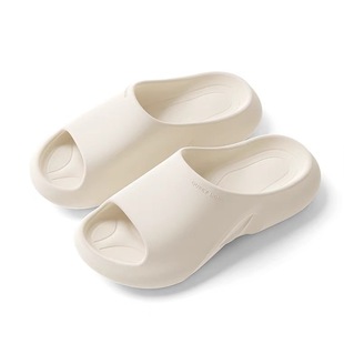 Slip-on Slippers Men's Summer 2024 New Indoor Home Bathroom Non-slip Thick Sole Outer Wear Couple's Summer Slippers Women's Summer