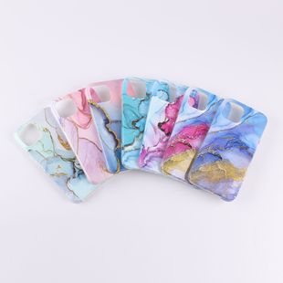 imd All-inclusive Mobile Phone Case Is Suitable for Apple iPhone15Pro Max Marble Shell Pattern Export