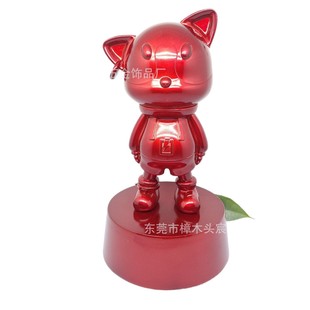 Zinc Alloy environmental protection electroplating metal three-dimensional doll lead tin alloy cartoon anniversary doll gift decoration