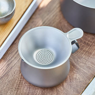 Zhengfengzhe Outdoor Pure Titanium Travel Tea Set Tea Divider Fair Cup Kung Fu Tea Set Tea Filter Tea Drain Brewing Tea Cup