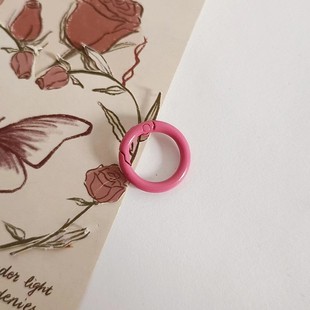 Paint spring ring door buckle key ring color key ring anti-loss ring open ring hardware luggage hook