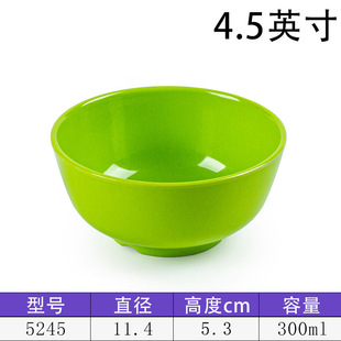 Commercial melamine small bowl anti-fall fast food porridge soup bowl thickened porcelain plastic color rice bowl restaurant tableware