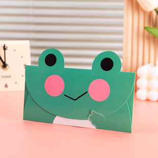 South Korea Creative Children's Day Cartoon Stereoscopic Greeting Card Kindergarten Children's Birthday Blessing Handwritten Small Card Envelope