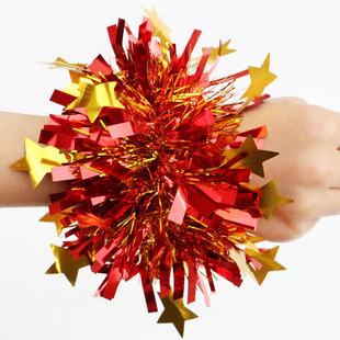Wrist Flower Kindergarten Dance Rubber Band Wrist Flower Primary School Kidsren's Sports Meeting Performance Bracelet Gymnastics Props