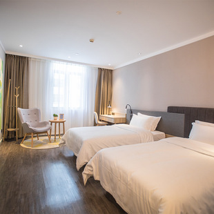 Customized Hotel Plate Bed Casual Bedroom Double Bed Bedside Table Whole House Hotel Furniture