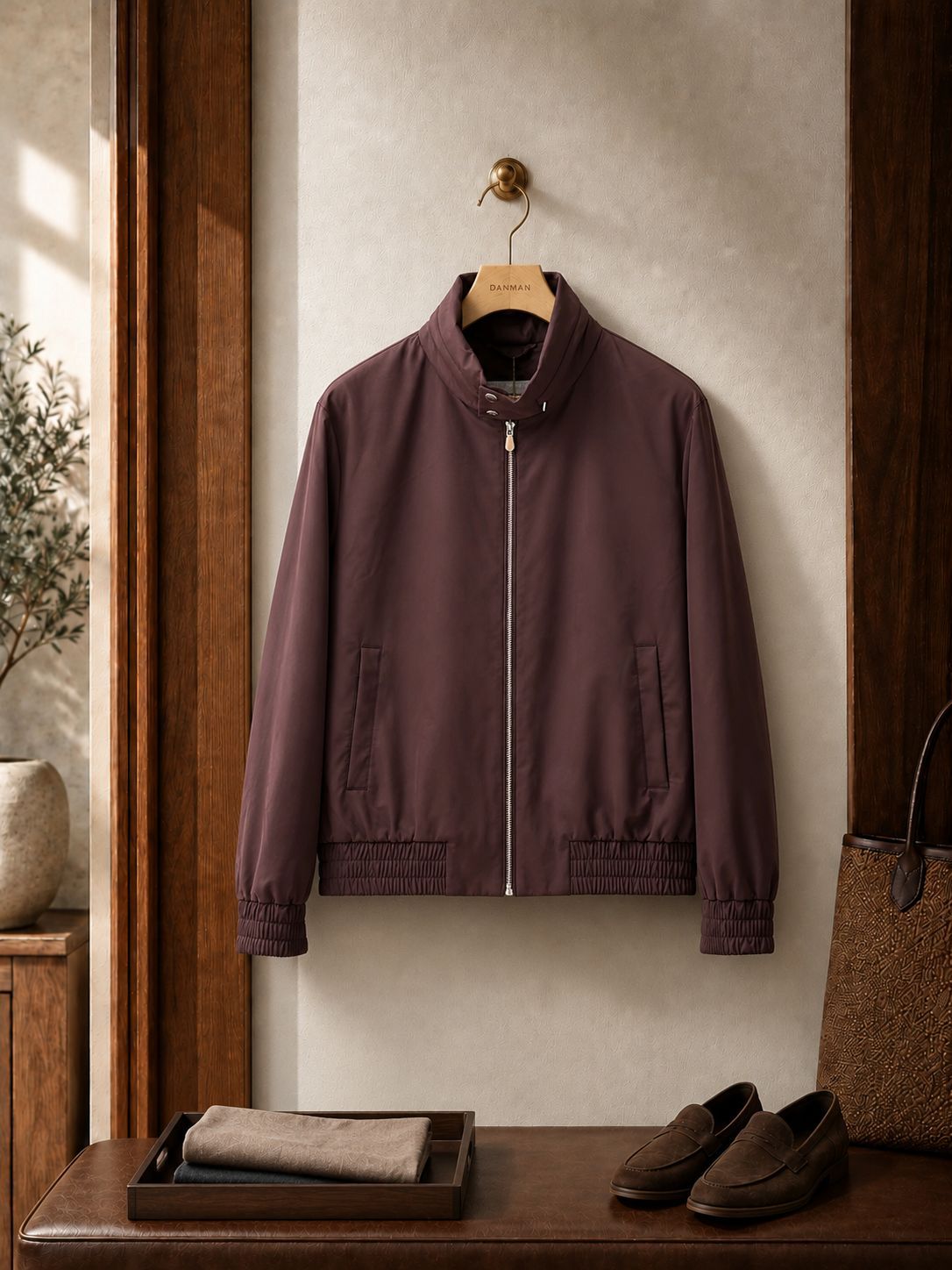 Old Money Style Aviator Retro Jacket for Men, Hooded Casual Commuting Business American Trend Baseball Zipper Jacket