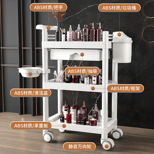 Special Cart for Beauty Salon Mobile Hand Push Beauty Cart Storage Rack Instrument Household Tool Cart