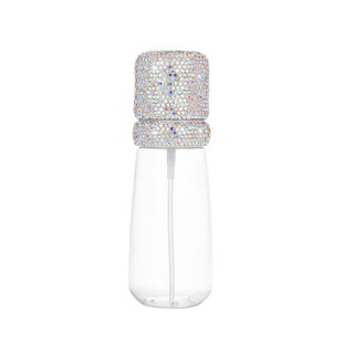 New Diamond-encrusted Atomized Spray Bottle Perfume Makeup Remover Makeup Girl Travel Portable Vacuum Dispack Compressed Bottle Day