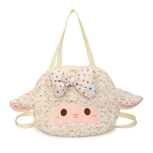 2024 New Style Plush Bag Autumn and Winter Ins Underarm Bag Cute Student Backpack Girls' Trendy