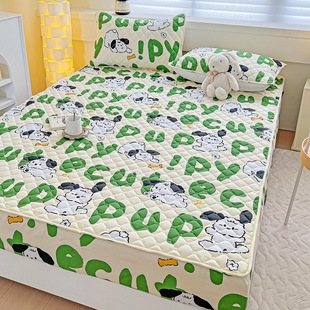 Waterproof quilted bed hat three-piece bedspread fully enclosed breathable diaper pad protective cover wholesale cross-border foreign trade Xiyin