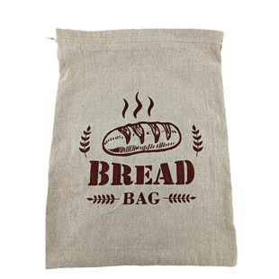 Supply linen TPU bread bag Amazon drawstring baguette packaging reusable cotton and linen bag