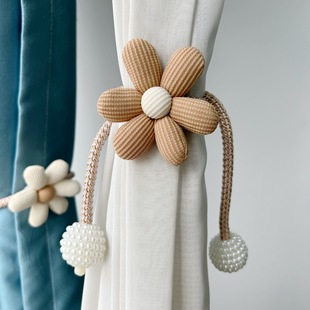 New Pearl Magnetic Screen Window Storage Rope Cartoon Bear Doll Curtain Storage Rope Curtain Strap Storage Belt