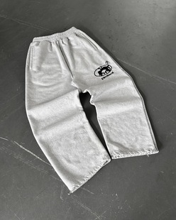 Cross-border New Trendy Men's and Women's Straight Loose American Style Loose High Waist Casual Pants
