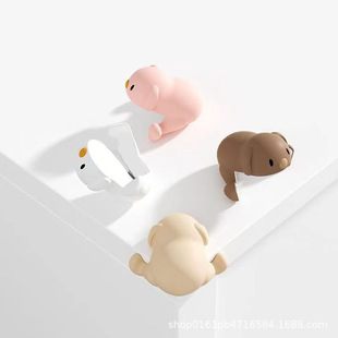 Children's Anti-collision Corner Cartoon Cute Puppy Style Table Corner Silicone Protective Cover Furniture Encapsulation Strip Anti-collision Corner Protection