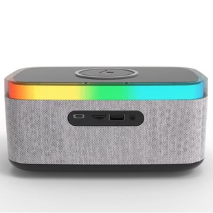 New Audio Bluetooth Lantern Wireless Charging Three-in-One Creative Subwoofer High Color Value Colorful Digital Display Small Steel Gun