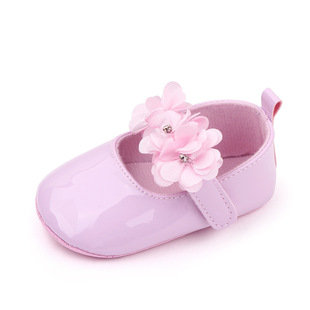 Spring and Autumn 0-1 Year Old Baby Shoes Small Flower Toddler Shoes Soft Sole Breathable Baby Shoes All-match Princess Shoes BM2341