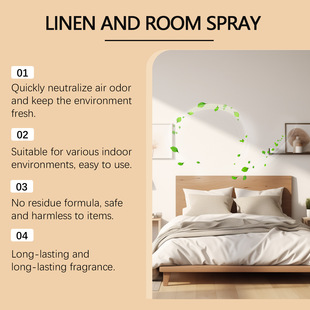 JAKEHOE Indoor Spray Living Room Bedroom Bathroom Household Deodorization Lasting Fragrance Natural Fresh Air