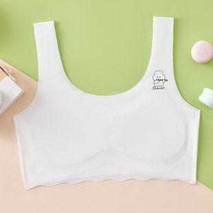 Junior high school student development underwear student seamless sports vest children's thin tube top breathable girl bra