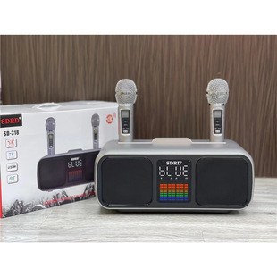 SD318 двойной динамик двойной беспроводной микрофон bluetooth динамик мобильный телефон ТВ развлекательное пение песни K караоке все в одном