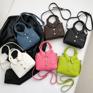 Ins French Niche Fashion Children Parent-Child Hand Carrying Crossbody Accessories Clothes Personality Bag Women's Bag Wholesale