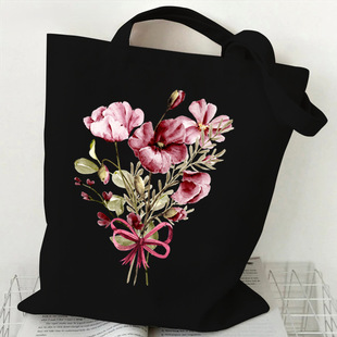 Daisy Rose Lavender tas напечатанный холщовый мешок сумка на плечо сумка сумка для покупок Трансграничная внешняя торговля