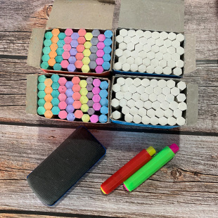 Chalk color children's blackboard teaching white children's painting classroom chalk foreign trade cross-border factory a wholesale