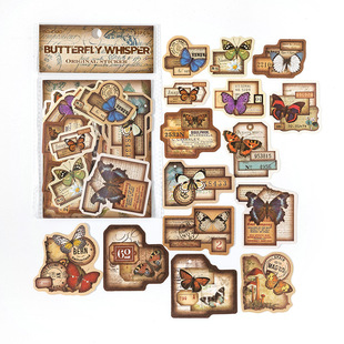 Mo Mo Mo stickers pack past marks series vintage collage hand account DIY decorative stickers 30 pieces into 6 pieces