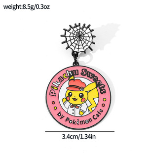 Креативный картонный кошмар металлический значок Pokémon Pokémon Picachu милый брошь украшения