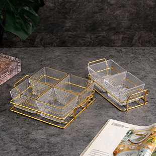 Plastic Hammered Square Fruit Plate Acrylic Snack ktv Candy Bar Foot Bath Beauty Salon Commercial Fruit Plate