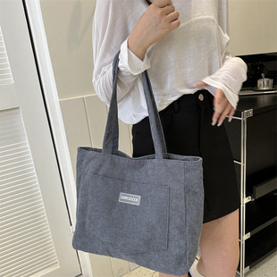 2025 New Large Capacity Tote Bag Fashion Corduroy Shoulder Bag Instagram All-match Underarm Bag Women's Wholesale