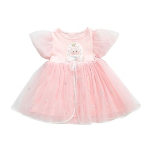 Girls Summer dress 2025 New Children Summer Elsa Princess Dress Cake Elsa Lolita Dress Trendy