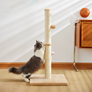 Factory wholesale simple cat climbing frame sisal cat scratching column bold wear-resistant crumbs cat scratching board cat toy climbing column