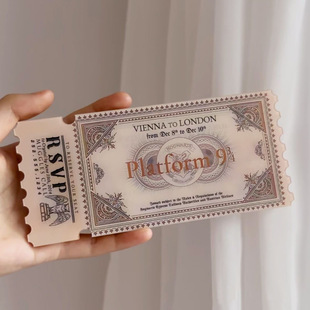 Harry Potter Hogwarts Christmas Express Train Ticket Stamp New Cartoon Cute Christmas Gift
