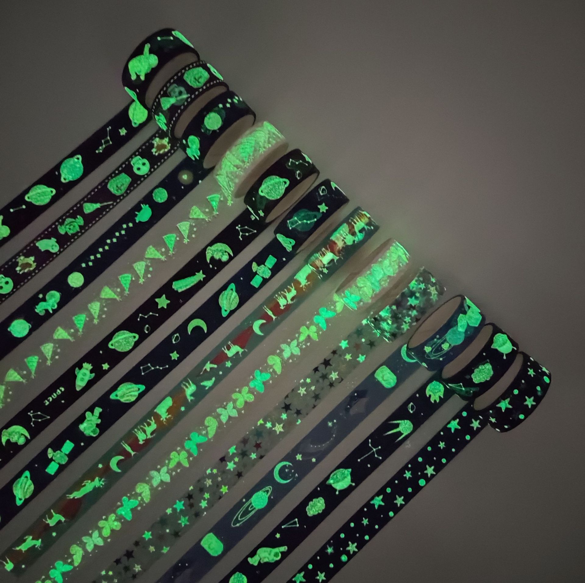 Starry sky luminous and paper tape luminous landscaping tape stickers children's toys tape hand account material