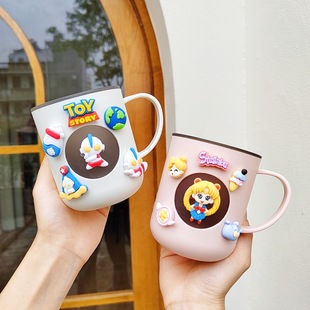 Toothbrush Cup Children's Mouthwash Cup Cute Ins Style Hello Kitty Cup Food Grade PP Wash Cup Small Gift Summer