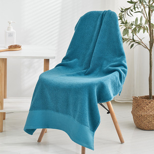 Platinum Satin Wide Satin Bath Towel Cotton Thickened Adult Face Wash Long-staple Cotton Hotel Cotton Soft Absorbent Fixed logo
