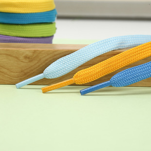 1cm Double-Layer Thickeneded Flat Hollow Colorful Polyester Shoelaces Suitable for Aj Sneakers, Canvas Shoes, Sports Shoes and Clothing Straps
