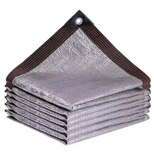 Aluminum foil shade net outdoor courtyard shading roof sun heat insulation net thickened encryption shade sunscreen net