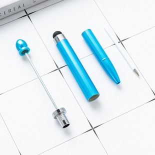 New multi-functional three-in-one diy touch screen beaded pen beaded pen creative touch multicolor ballpoint pen