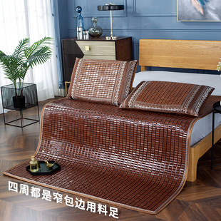 P66D summer mahjong mat 1.5m bamboo 1.8 m folding student dormitory 1.2 bed mat carbonized single double