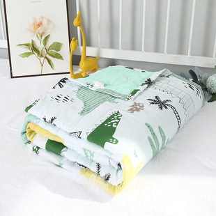 Washed Cotton Summer Cool Quilt Sanding Air-conditioning Quilt Modern Simple Children Quilt Student Dormitory Spring and Autumn Thin Quilt Quilt Core