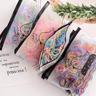 Children's Thickened Black Hair Band Disposable Baby Hair Tie Rubber Band Girls' Hair South Korea Hair Rope