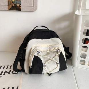 Original Personalized Backpack Men's Mini Multi-Functional Contrast Color Crossbody Bag Small Numerous Back Style Retro Style Travel Bag for Women