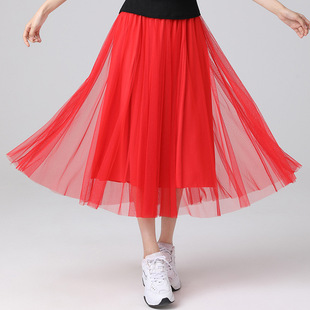 Shawl Internet Popular Sports Hip Covering Skirt Women's Sexy Tie Waist Anti-running Light Skirt Fitness Anti-embarrassment Half-length Apron 2210