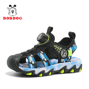 Babu beans children's shoes boys sandals new 2025 new breathable new baotou non-slip shoes for large boys