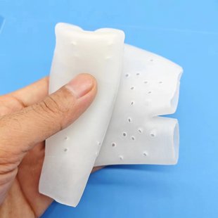 SEBS foot cover breathable ankle socks open foot pad thumb valgus corrector toe separator moisturizing gel socks