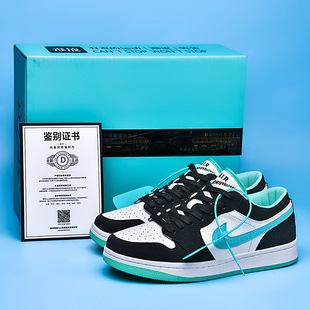 Putian factory direct DUNK Air Force One leisure sports shoes AJ1 low-top men and women mix black and white panda