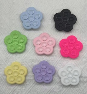 Flower mobile phone airbag bracket silicone suction cup mobile phone ring buckle adhesive retractable folding cute portable